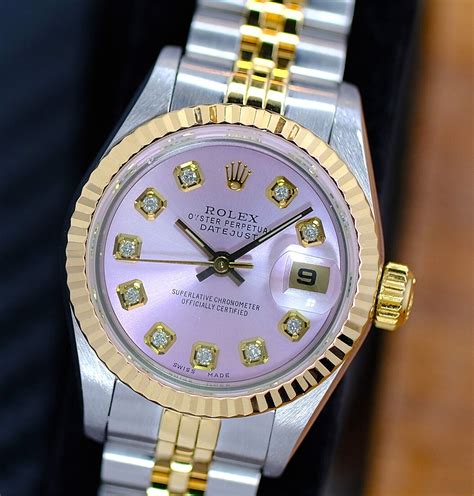 rolex datejust 26mm steel pink gold ladies watch|Rolex Datejust 26mm two tone.